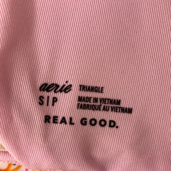 aerie women Cheeky Pink Green Paisley Floral Bikini Set small - Picture 4 of 4